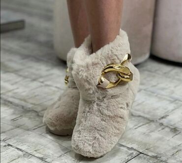 stefano čizme 2022: Ugg mini boots, color - Beige, 38