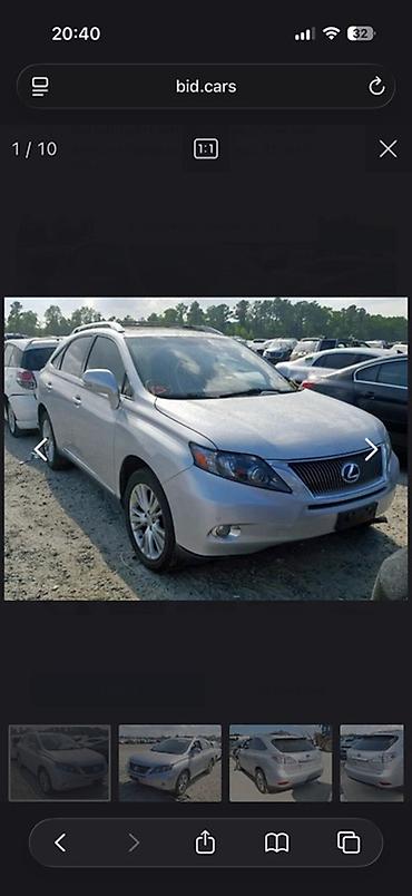 лексус рекс: Lexus RX: 2010 г., 3.5 л, Гибрид, Кроссовер — 1