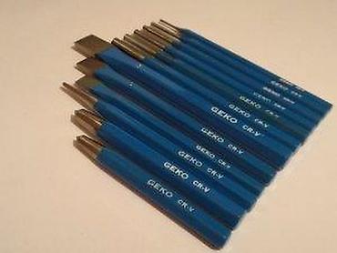 Setovi ručnog alata: Set udarnih šiljaka i dlijeta GEKO – 12 delova - Univerzalni set za — 9