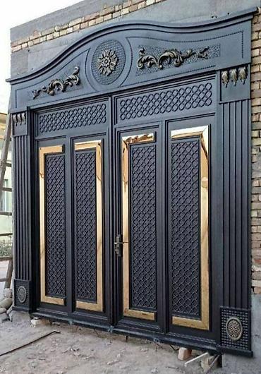 Распашные ворота: Кованные/стальные распашные ворота премиум‑класса для частного дома — 12