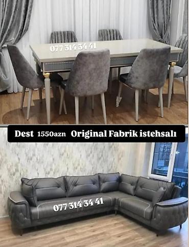 divanlar kunc: Original fabrik istehsalı mebel dəsti. - Dəst tərkibi: - Yumşaq — 1