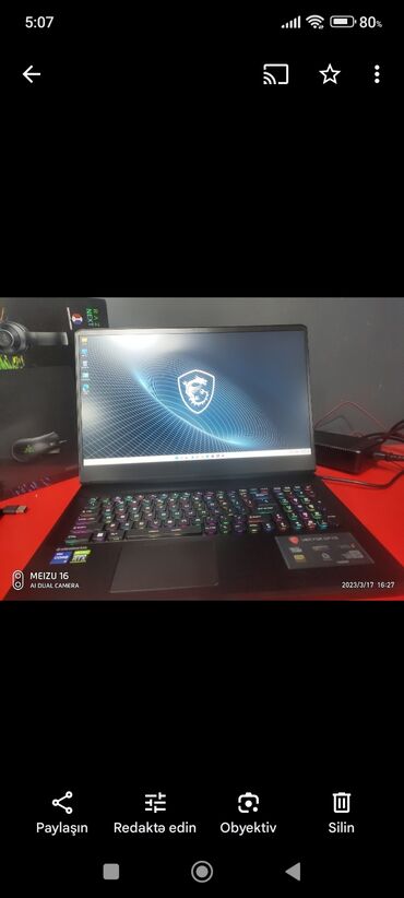 xaladelnik islenmis: İşlənmiş MSI, 17.3 ", Intel Core i7, 1 TB, Pulsuz çatdırılma