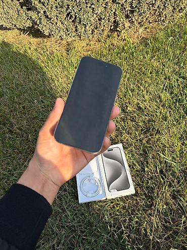iphone cs max: IPhone 15 Pro, Б/у, 256 ГБ, Natural Titanium, Зарядное устройство, Защитное стекло, Чехол, 87 % — 2
