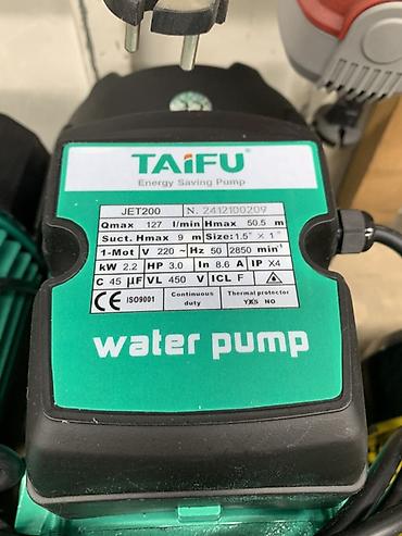 мотор для скважины: Поверхностный насос TAIFU JET200 (Energy Saving Pump) Назначение: - — 3