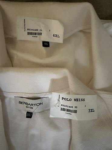 рубашки polo: Белые поло BENBARTON (New York) - Модель: Polo Weiss - Цвет: белый - — 2