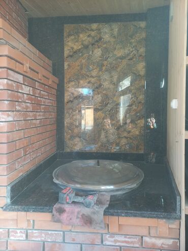 Мраморные и гранитные работы: Сары таш гранит балясина установка кылабыз — 13