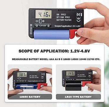 Multimetri: BT-168/BT-168B PRO tester baterija - Univerzalni merač nivoa — 8