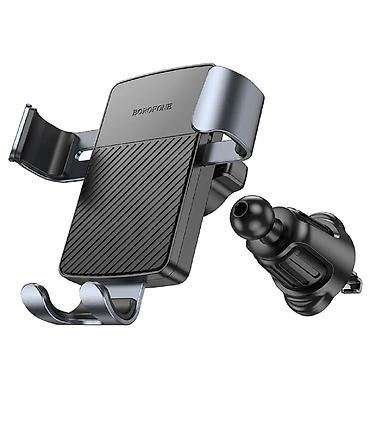 Другие аксессуары для мобильных телефонов: Автодержатель BOROFONE BH118 Refined gravity car holder (black metal — 8