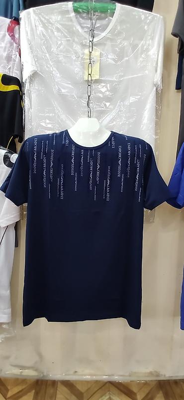 Футболки: Мужская футболка, 2XL, 3XL, 5XL, Armani, Новый, цвет - Белый, Самовывоз, Платная доставка — 9