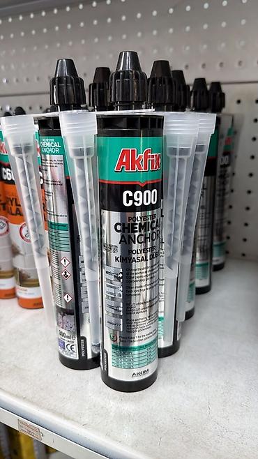 Химический анкер Akfix C900, полиэстер, 300 мл. Двухкомпонентный