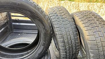 мотоботы черные: Шины 215 / 60 / R 17, Зима, Б/у, Комплект, Легковые, Dunlop — 1