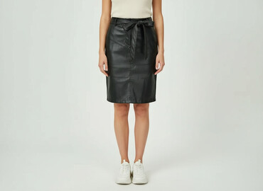 spódnice ze skóry ekologicznej allegro: Moodo, Women`s skirt, size XS