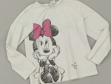 biała bluzka bawelniana: Blouse, Disney, 2-3 years, 92-98 cm, condition - Good