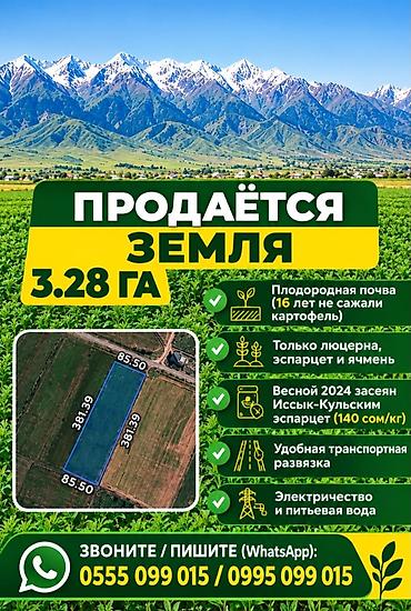 куплю поливную землю: 328 соток, Для сельского хозяйства — 1