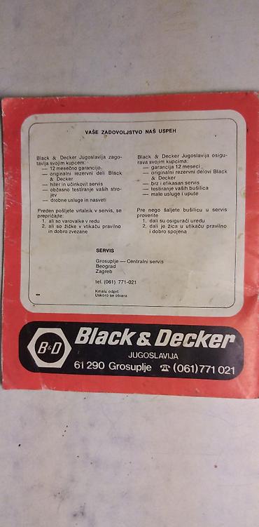 in pods 12: Upute za upotrebu busilica Black&Decker 17x15 cm. 12 str — 2