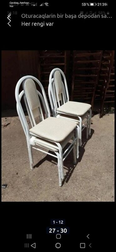 Masa və oturacaq dəstləri: Stol stul desti anbardan satiş var Modellər coxdur Rəng secimi etmək — 4