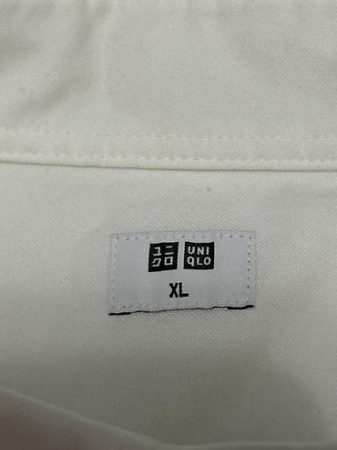 белоснежная рубашка: Мужская рубашка, XL, Uniqlo, Б/у, цвет - Белый, Самовывоз, Платная доставка — 5