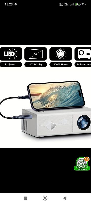 Проекторы: Мини-проектор для телефона (LED),компьютера,ноутбука,планшета. - — 3