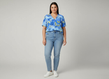 bluzki w serek plus size: Жіноча блуза, розмір 2XL