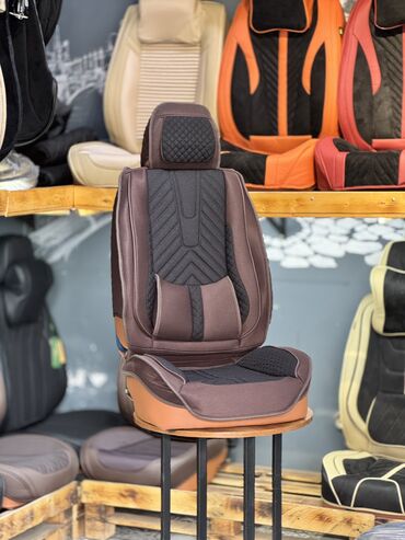 Чехлы и накидки на сиденья: Чехлы Тканевые, С подушкой, цвет - Черный, Новый, Бесплатная доставка, Платная доставка, Самовывоз — 4