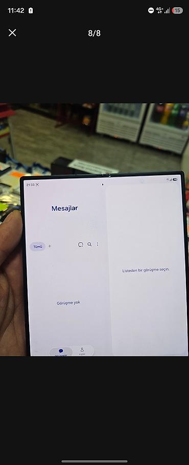 samsung z fold 3 ikinci el: Samsung Galaxy Z Fold 6, 256 GB, rəng - Göy, Barmaq izi — 5