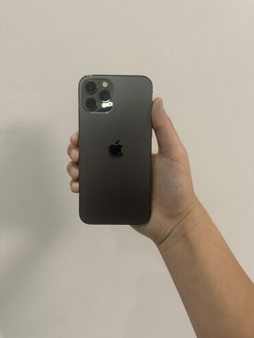 плата телефон: IPhone 12 Pro, Колдонулган, 128 ГБ, Графит, Куту, 78 %