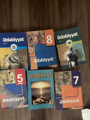 Ədəbiyyat dərslik hər biri 5 azn