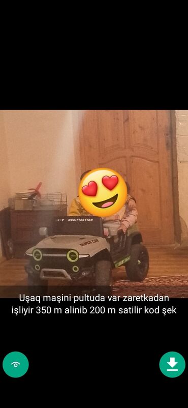 Uşaq üçün elektrik maşınları: Usaq masinlari şekillerde qiymətler məlumatlar qeyd olunub unvan Gence — 12