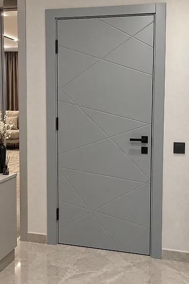 Müasir dizaynlı daxili qapı - Rəng: Boz (mat effekt) - Üslub lalafo.az -da Müasir dizaynlı daxili qapı - Rəng: Boz (mat effekt) - Üslub