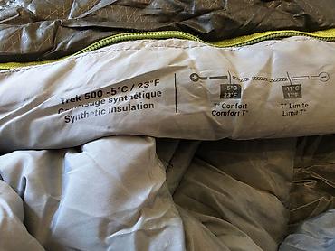 Yorğanlar, adyallar: MT500 -5°C Trekking Yuxu Tulumu (Trek 500) Decathlon Forclaz marka — 3