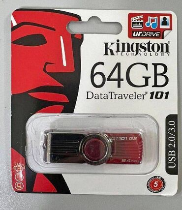 Другие аксессуары для мобильных телефонов: USB Flash Kingston DataTraveler GT101 G2 USB 3.0/2.0 - 64GB