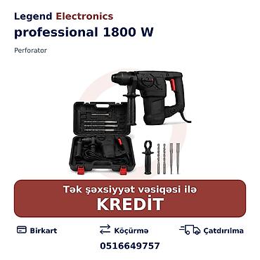drel satışı: Elan başlığı: Perforator professional 1800 W Elan mətni: Legend — 1
