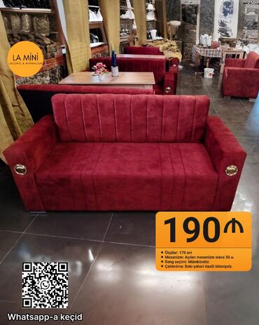 metbex ucun kunc divanlari: Диван, Для гостиной, Велюровая ткань, Без подьемного механизма, Раскладной