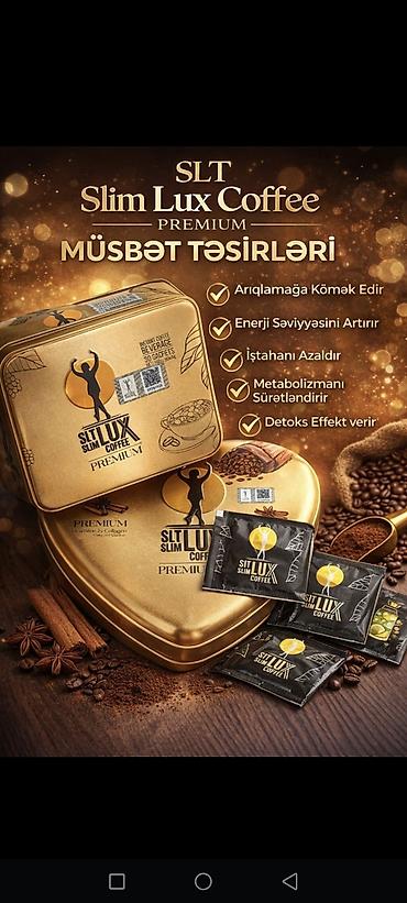Чай, кофе, напитки: SLT Slim Lux Coffee – Premium instant qəhvə içkisi - Dad variantları — 1