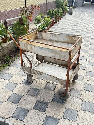 колёса на тележку: Тележка для перевозки грузов (3шт.) 1) Металлическая платформенная — 1
