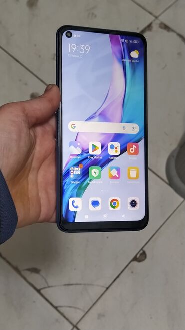 Xiaomi: Xiaomi Redmi Note 9, 64 GB, rəng - Göy, 
 Barmaq izi, Simsiz şarj, İki sim kartlı