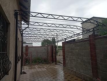 Сварка: Навес жазайбыз каркас (металл)только Россия покрытие профнастил Жана — 4