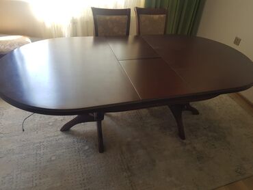 stol stil: Qonaq masası, İşlənmiş, Açılan, Oval masa