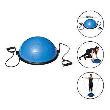 İdman və istirahət: Saplı Balans Topu WS0631 – 68 sm | Fitness və Koordinasiya Üçün Gym — 1
