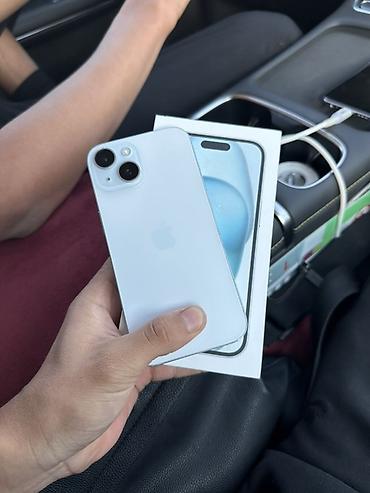 прадаю айфон: IPhone 15, Б/у, 128 ГБ, Белый, Коробка, 81 % — 1