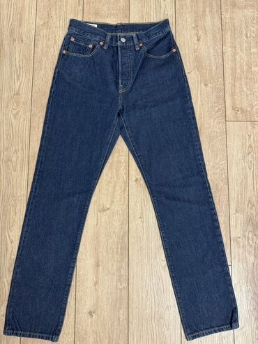 женские джинсы на резинке: Прямые, LeviS, Высокая талия