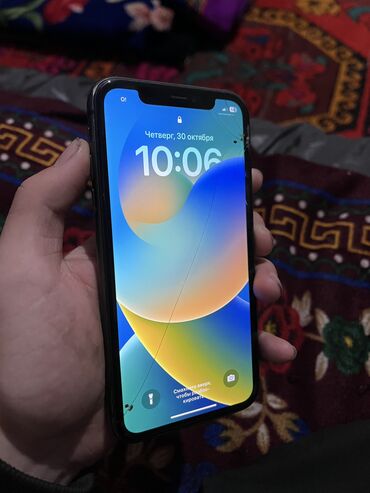 колдонулган телефондор: IPhone 11, Колдонулган, 64 ГБ, Кара, Каптама, 100 %