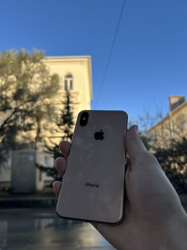 Apple iPhone: IPhone Xs, 64 GB, Qızılı, Zəmanət, Kredit, Qırıq