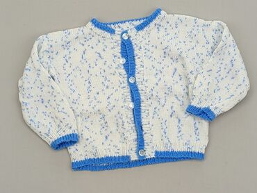 sweterek błękitny: Kardigan, 0-3 m, stan - Idealny