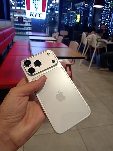 режим 17 про макс: IPhone 17 Pro Max, Б/у, 1 ТБ, Серебристый, Чехол, 100 % — 2