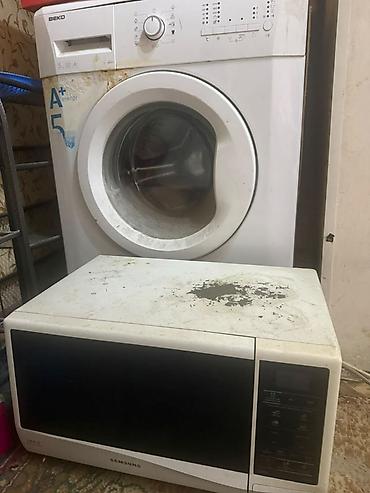 стиральная машина бу автомат: Стиральная машина BEKO + микроволновая печь Samsung На запчасти. Кому — 1