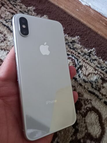 айфон обмен 7: IPhone X, Колдонулган, 64 ГБ, Ак, 100 %