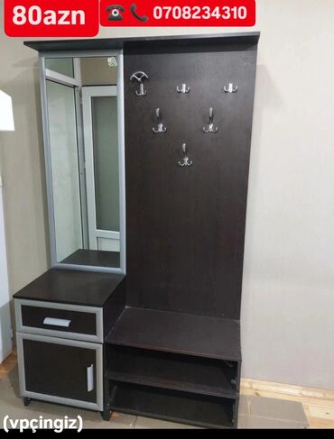 трюмо в прихожую: İşlənmiş, Açılan, 1 qapı Düz dolab, Dəhliz dolabı, Azərbaycan