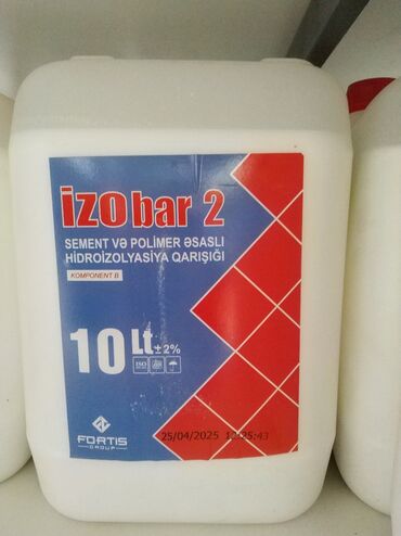 услуга ремонт генератора: İzobar 2 sement və polimer əsaslı hidroizolyasiya qarışığı. 10 litrlik