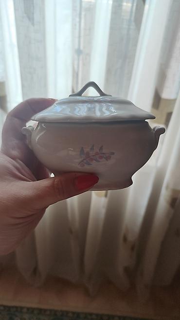 gil qab: Porcelain mini qapaqlı sos qabı / balaca turen 1970-1980 il arasi - — 4